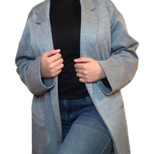 Suzy Shier Double-Breasted Midi Coat